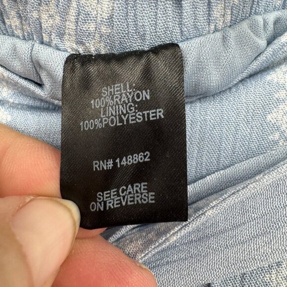 Torrid Women's Light Blue & White Striped Lightweight Flowy Dress Pants woman’s - Picture 7 of 10